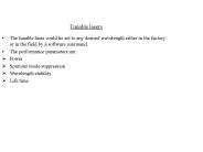 Tunable lasers