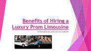 Benefits of Hiring a Luxury Prom Limousine
