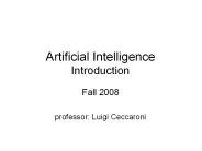 Artificial Intelligence Introduction