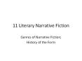 11 Literary Narrative Fiction PowerPoint PPT Presentation