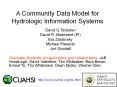 A Community Data Model for Hydrologic Information Systems PowerPoint PPT Presentation