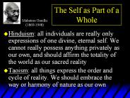 The Self as Part of a Whole