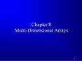 Chapter 8 Multi-Dimensional Arrays PowerPoint PPT Presentation