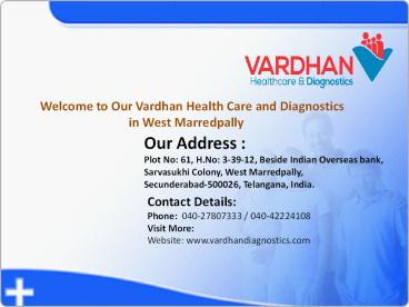 Diabetic Health Packages in West Marredpally