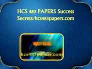 HCS 483 PAPERS Success Secrets/hcs483papers.com