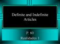 Definite and Indefinite Articles PowerPoint PPT Presentation