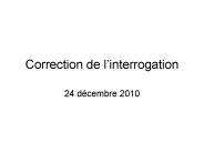 Correction de l