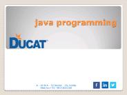 Java training institute in Noida – Ducatindia.com