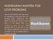 Vashikaran Mantra for Love Problems