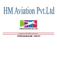 Enroll with HM Aviation for Commercial Pilot license