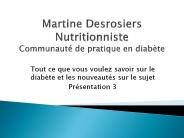 Martine Desrosiers Nutritionniste Communaut