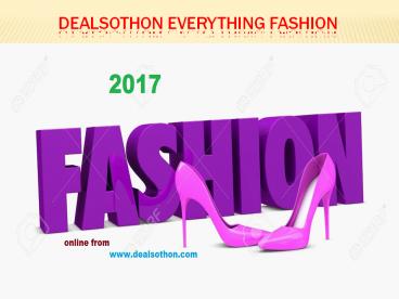 Dealsothon Everything Fashion