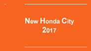 Honda City 2017 Look And Features