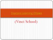 Daycare in Ottawa - Vinci School