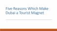 Five Reasons Which Make Dubai a Tourist Magnet (1)