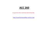 ACC 260 complete class