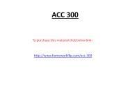 ACC 300 Complete Class