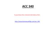 ACC 340 Complete Class