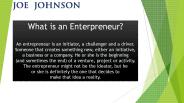 Joe Johnson Entrepreneur