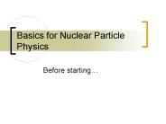 Basics for Nuclear Particle Physics
