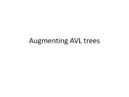 Augmenting AVL trees