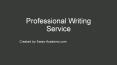 Professional Writing Service