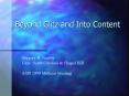 Beyond Glitz and Into Content PowerPoint PPT Presentation