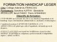 FORMATION HANDICAP LEGER PowerPoint PPT Presentation