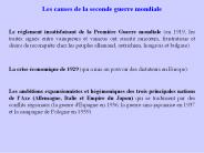Les causes de la seconde guerre mondiale