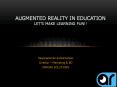 Augmented Reality in Education PowerPoint PPT Presentation