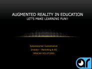 Augmented Reality in Education
