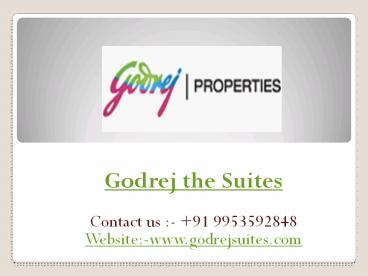 Luxurious apartments Godrej The Suites Greater Noida (1)