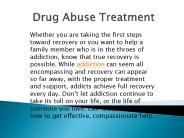 Drug Abuse Treatment | Reliable Detoxification Program