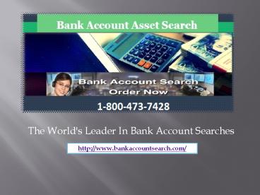 A Professional Approach to Find Hidden Bank Accounts