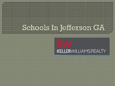 Schools In Jefferson GA