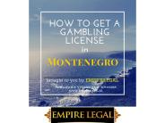E-Gambling Montenegro How to get a license