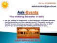 Hire wedding decorator in delhi for an auspicious arrangement PowerPoint PPT Presentation