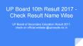 UP Board 10th Result 2017 Declare, Check Result 12th Class PowerPoint PPT Presentation