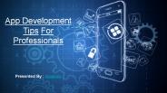 App Development Tips For Professionals
