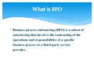 business process outsourcing
