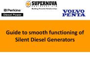 Guide to smooth functioning of Silent Diesel Generators