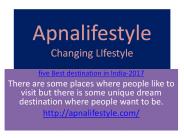 five best destination in India 2017|Top destination