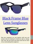 Blue Lens Aviator Sunglasses PowerPoint PPT Presentation