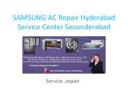 SAMSUNG AC Repair Hyderabad Service Center Secunderabad