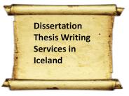 Dissertation Thesis Writing Services in Iceland
