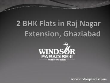2 bhk flat in raj nagar extension