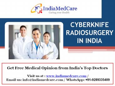 Cyberknife Radiotherapy in India