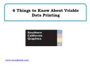 6 Things to Know About Variable Data Printing