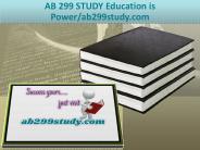 AB 299 STUDY Education is Power/ab299study.com