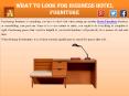 What to Look for Business Hotel Furniture PowerPoint PPT Presentation